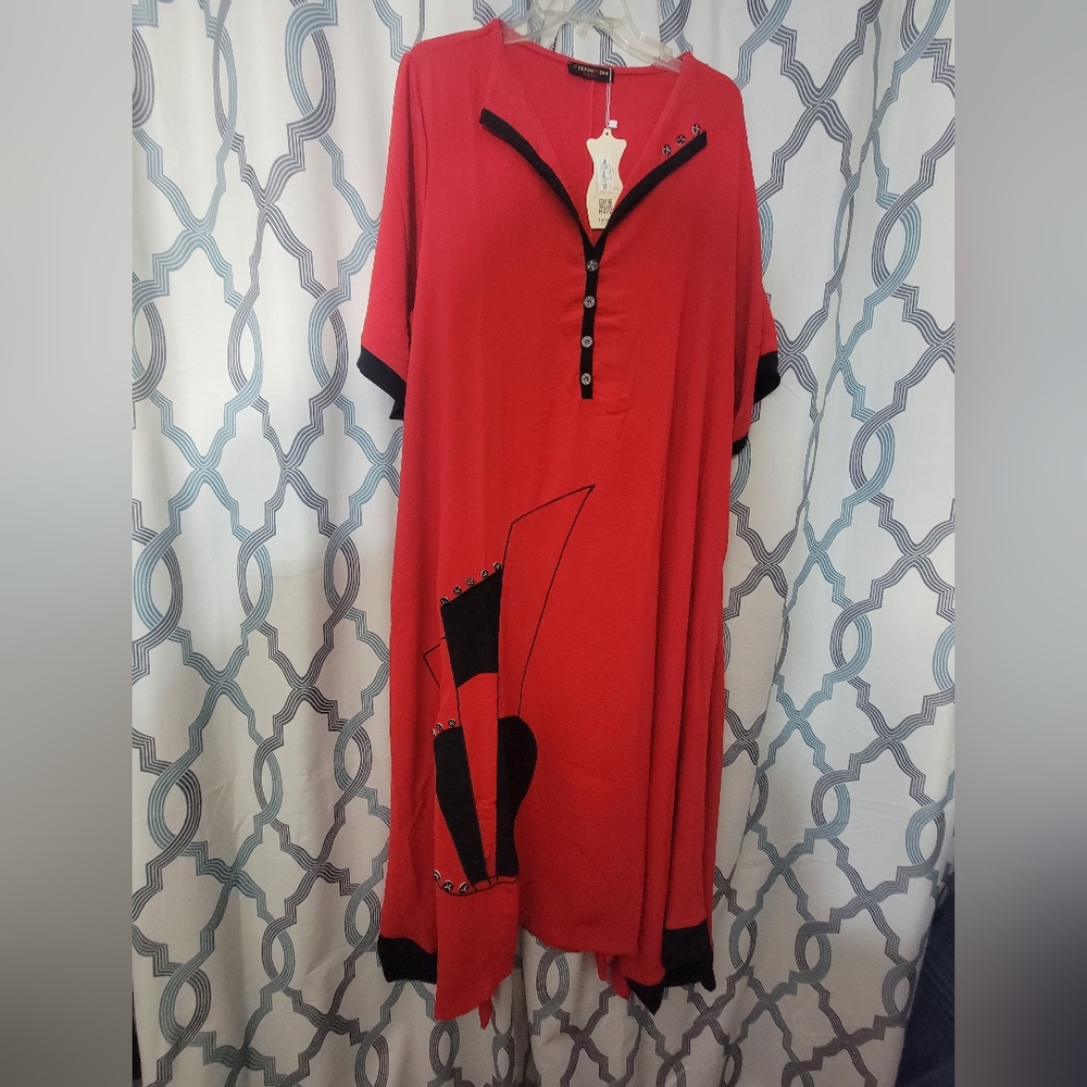 New with tag A-line summer maxi dress size 2X